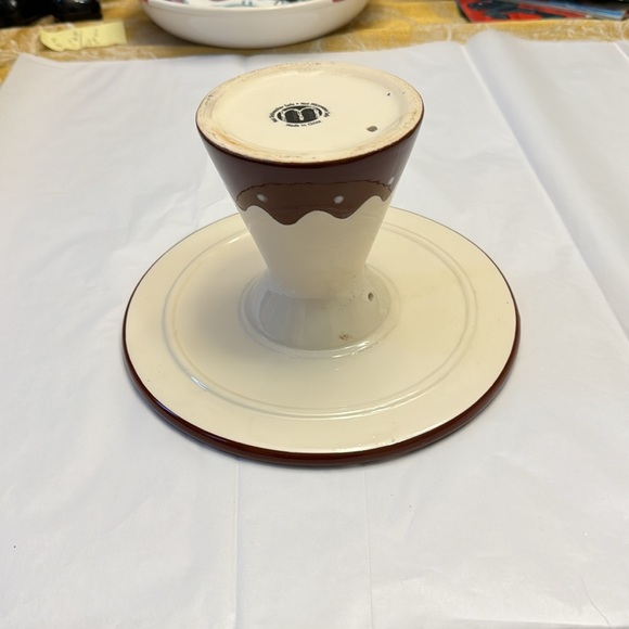 🎉2/15.00🎉 Small Cake/ Cupcake Mini Stand ceramic painted Desert Mambo Group - Picture 3 of 8